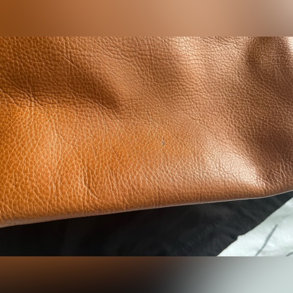 KAREN MILLER gorgeous tan handbag in genuine leather - Picture 4 of 10